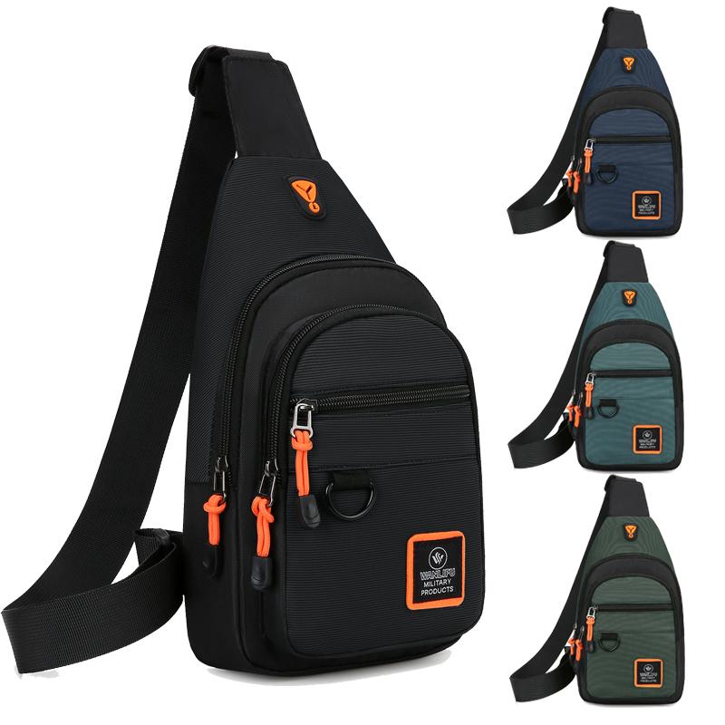 Leather Bag Men's Aqua Leisure Outdoor Hiking Bike Shoulder Bag, Waterproof Sports Crossbody Bag, Travel Backpack, Chest Bag, Shoulder Bag