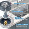 zaa Kitchen Sink Drain Strainer - Kitchen Sink Stopper, Stainless Steel Kitchen Drain Plug & Cover with Anti-Clogging Basket Strainer, Fit US