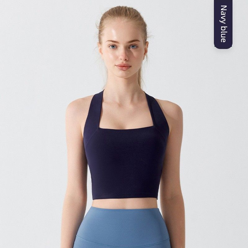 Spring and Summer Sports Intimates Naked Women Sense Fitness Push up Shock Absorption Yoga Bra Vest Cross Beauty Back Running Yoga Clothes