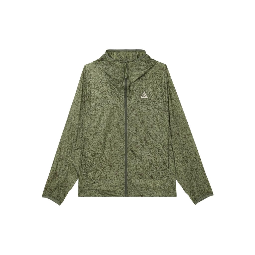 Nike Casual Camouflage Print Long Sleeve Jacket Men Outerwear Khaki DO6269-334