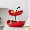 MOMO Fruit Plate Home Living Room Coffee Table Ornaments Candy Dish Placed Snack Tray Multi-layer High-grade Fruit Plate