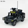 X026 Special Police Black Panther Hummer Building Blocks Children's Building Blocks