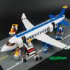 Building Blocks Airplane Assembly Toy Aviation Model Puzzle Fun For Children