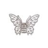 Pinza per Capelli alla Moda per Acconciature a Chignon, Treccine, Design Antiscivolo, Dettaglio Strass, Decorazione per Capelli, Accessorio per Capelli in Metallo