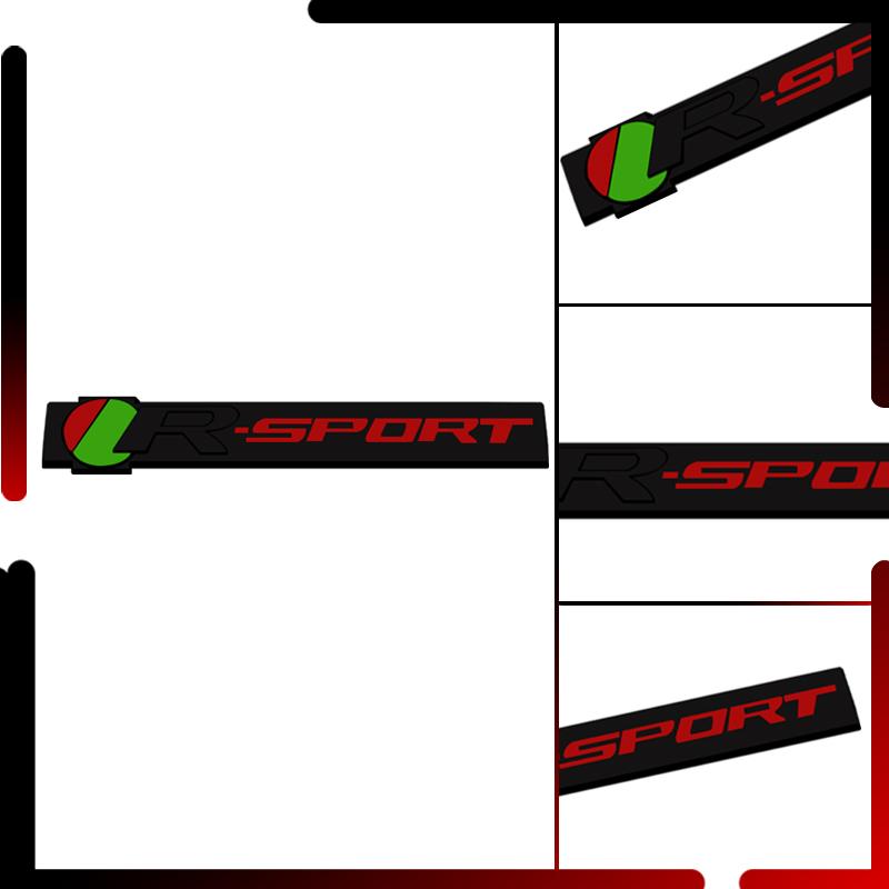 Metal Car Body R SPORT Grille Emblem Badge 3D Sticker Tail Decals For R-S XE XF XJ XK XJR XFR F-PACE Accessoroies
