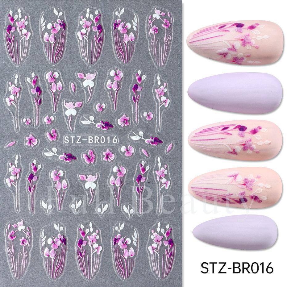 Nail Art Stickers, Valentine'S Day French Thorn Line Patches, Love Thin And Tough Nail Stickers