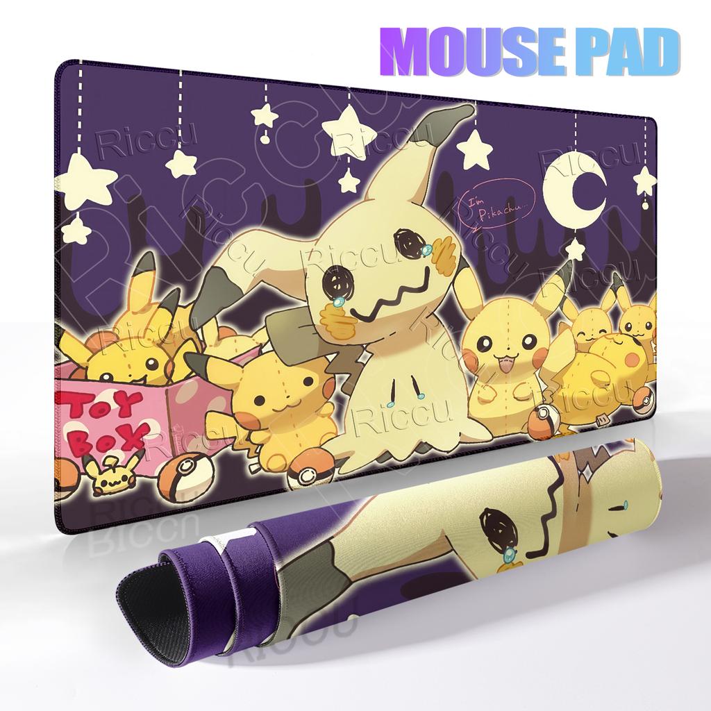 Gaming Mouse Pad XXL Keyboard Pokemon Mimikyu Mouse Mat Anime Gamer Notebook Pc Extended Mousepad Desk Accessories E-Sports Pads