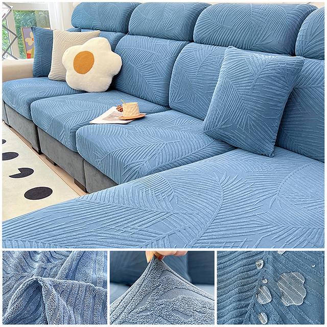 Waterproof Sofa Cover Elastic Jacquard Sofa Seat Cushion Cover Anti-dust Removable Sofa Cushion Protector Couch Slipcovers