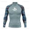 Quick-Dry Long Sleeve Rash Guard Surfing Swimming Freediving Water Sports UV Protection Unisex