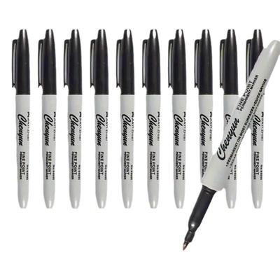 1Set Black Permanent Marker Pens, Fine Tip, Waterproof, Quick Drying Outlining Drawing Pen Marker Pen