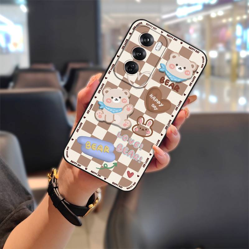 Back Cover Graffiti Phone Case For OPPO Reno12 5G China Silicone Soft Case Anti-dust Protective Shockproof Cartoon TPU