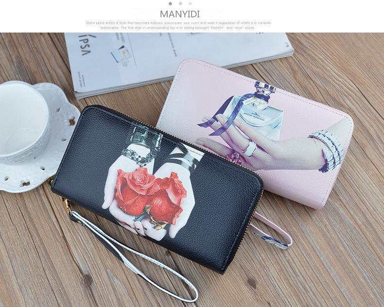 Women's Double Zipper Leather Clutch Wallet: Stylish Long Wallet & Phone Bag with Large Capacity & Coin Purse