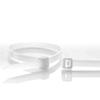 Colliers de Serrage 710mm, Blanc, Lot de 100, Attache Câbles Plastique