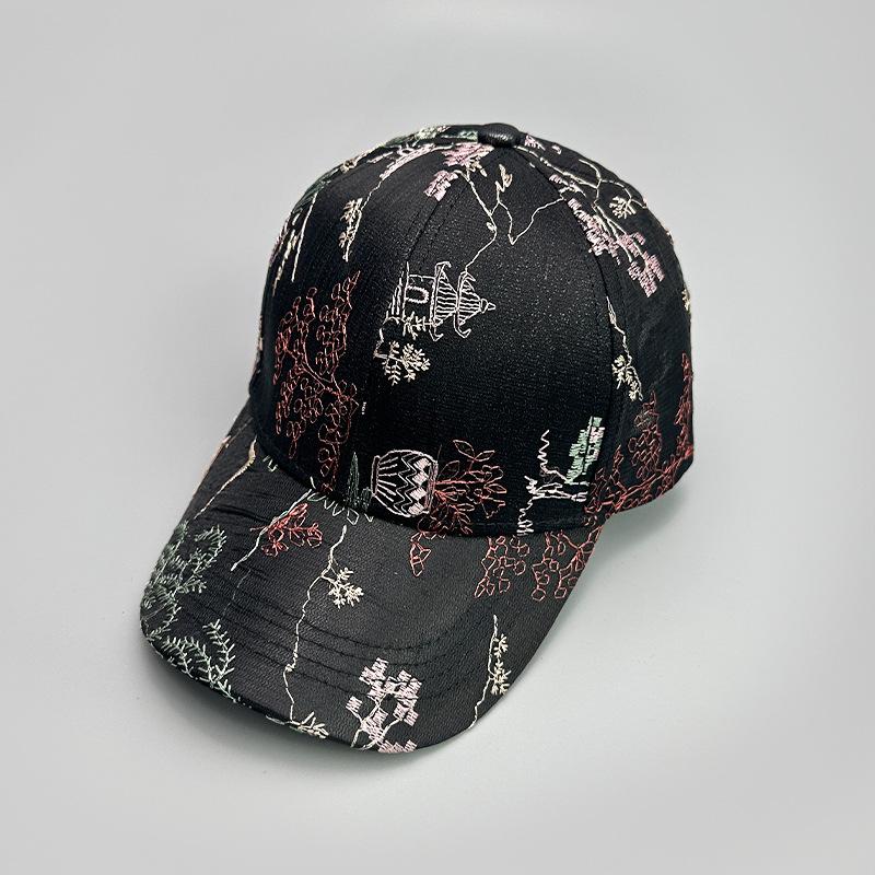 Printed Antique Baseball Cap Women'S Elegant Sunshade Breathable Fashion Outdoor Cap