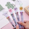 Korean 10-Color Glitter Rabbit & Cat Ballpoint Pen Set - Multifunctional & Transparent for Journaling