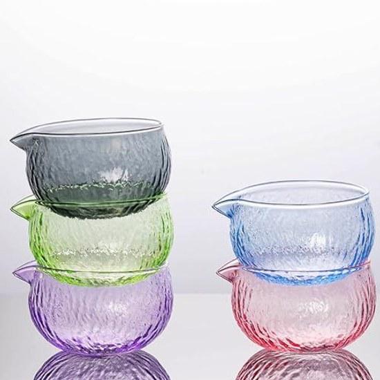 MiniMood Matcha Bowl Set Heat-Resistant Glass Tea Ceremony Utensils Gift Transparent Clear + Chasen Stand Traditional Craft Design Japanese Style