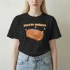 Gluten Morgen Lustiges Brot Katze Backen Unisex Unisex T-Shirt Lässiges T-Shirt Kurzarm Rundhals T-Shirts Baumwolle Übergröße Oberteile