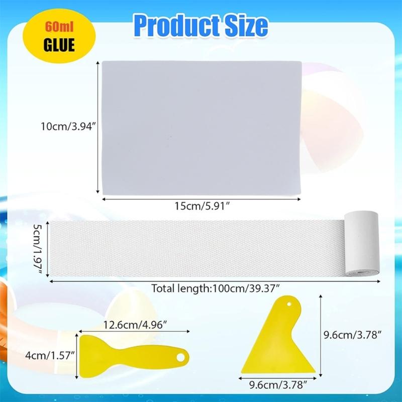 5pack Professional Repair Patches Kayaks Awnings Repair Tape Fixing Tool Emergencies Fix Supply