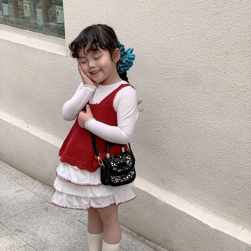 Disney Princess Pu Kids Handbag With Stitching Details For Girls
