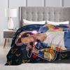 H-Harry Styles  Warm Soft Blanket  Girls Boys Plush Throw Blanket Graphic Living Room Flannel Bedspread Sofa Bed Cover