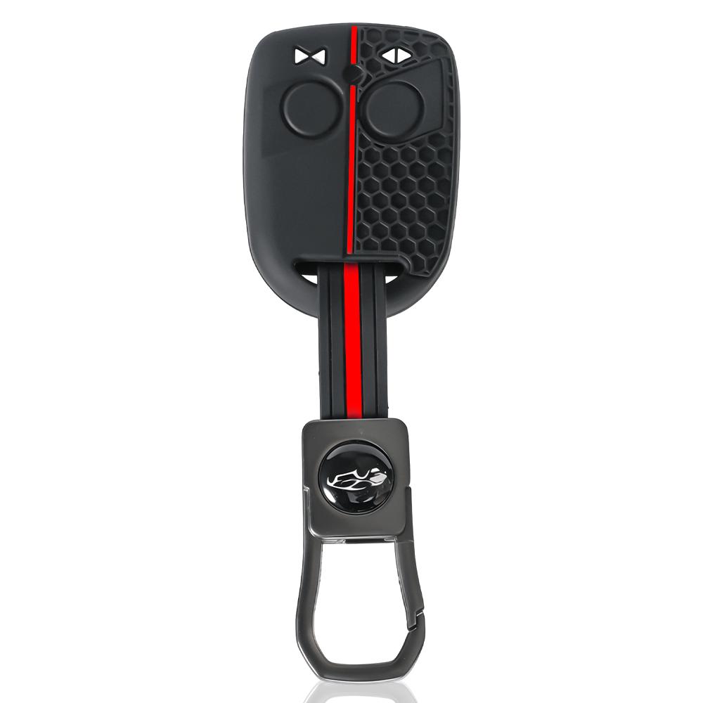 

For Daf 105 Silicone Remote Car Key Case Holder Key Cover Chains Accessories Keychain Protector Shell Fob 2 Buttons