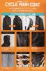 SAGISAKA New Backpack Raincoat for Free Size Bicycles, Black,