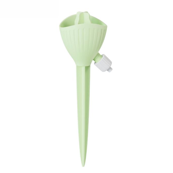 

Автоматическое устройство для самополива с универсальным креплением для бутылок и регулируемой скоростью подачи воды для комнатных растений 1pc зелёный