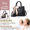 Bag with Large PU Popular Black [NICOLE & DORIS] Women's Handbag/Shoulder - Elegant, Scarf, Crossbody, Stylish, 2-Way, Compartment, Capacity,
