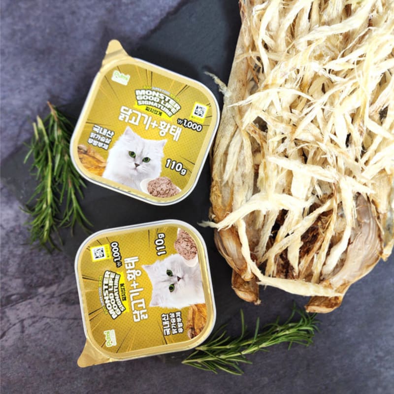 Purmi Monster Good Life Signature Stock Can Chicken & Dried Pollack For Cats (110G)