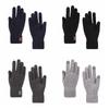 Wool Men Knitted Gloves Touchscreen Full Finger Gloves Nonslip Knitted Woolen Gloves  Cycling