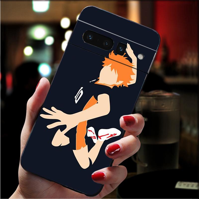 

Phone Case For Google Pixel 10 9 Pro XL 9A 8 7 6 Pro Pixel 8A 7A 6A Pixel 8 7 6 5 Haikyuu Hinata Attacks Anime Google Pixel 9a