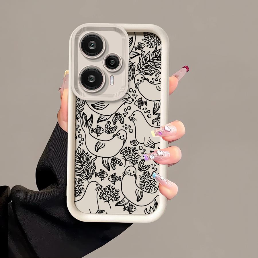 

Simple Animals Case for Xiaomi Poco F8 X3 NFC C61 X3 Pro C50 C51 Phone Cover Poco C61