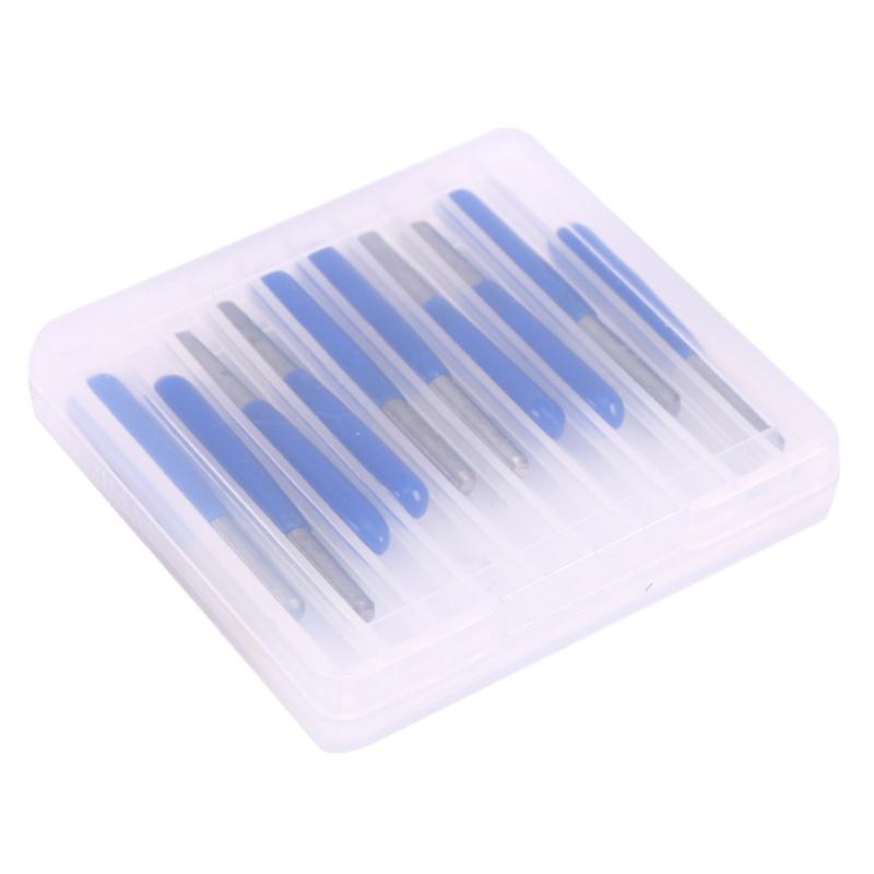 10Pcs 3.175mm 0.1mm Carbide PCB Engraving CNC Router Bit Grinding Sculpture Tool