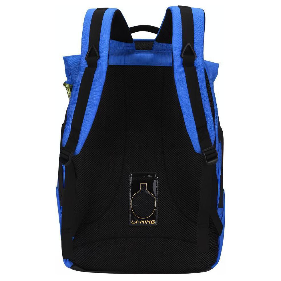 Li Ning Tischtennis Serie Große Kapazität Wasserdicht Lässig Polyester Sportrucksack Unisex Rucksack Kristallblau ABSS071-2