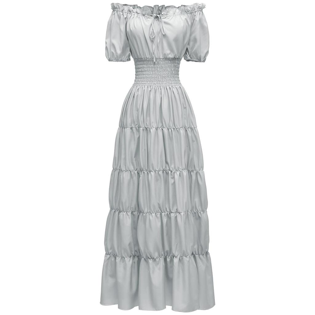 Abito Lungo Medievale Rinascimentale da Donna per Halloween Role Play