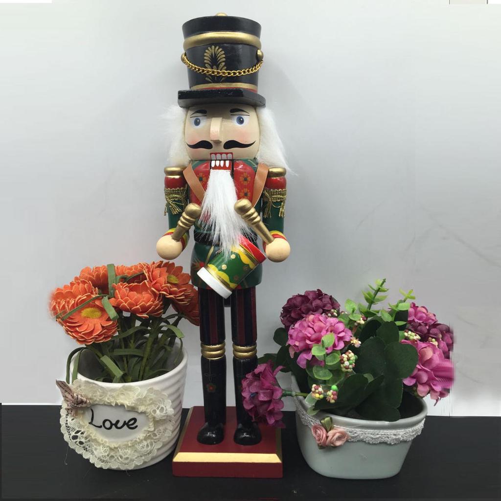 4Pcs 30cm Xmas Christmas Gift Traditional Nutcracker Wooden Guard Ballet Decoration Colorful Cute