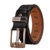 Men's Genuine Leather Extra-Long Black Plus Size Belt