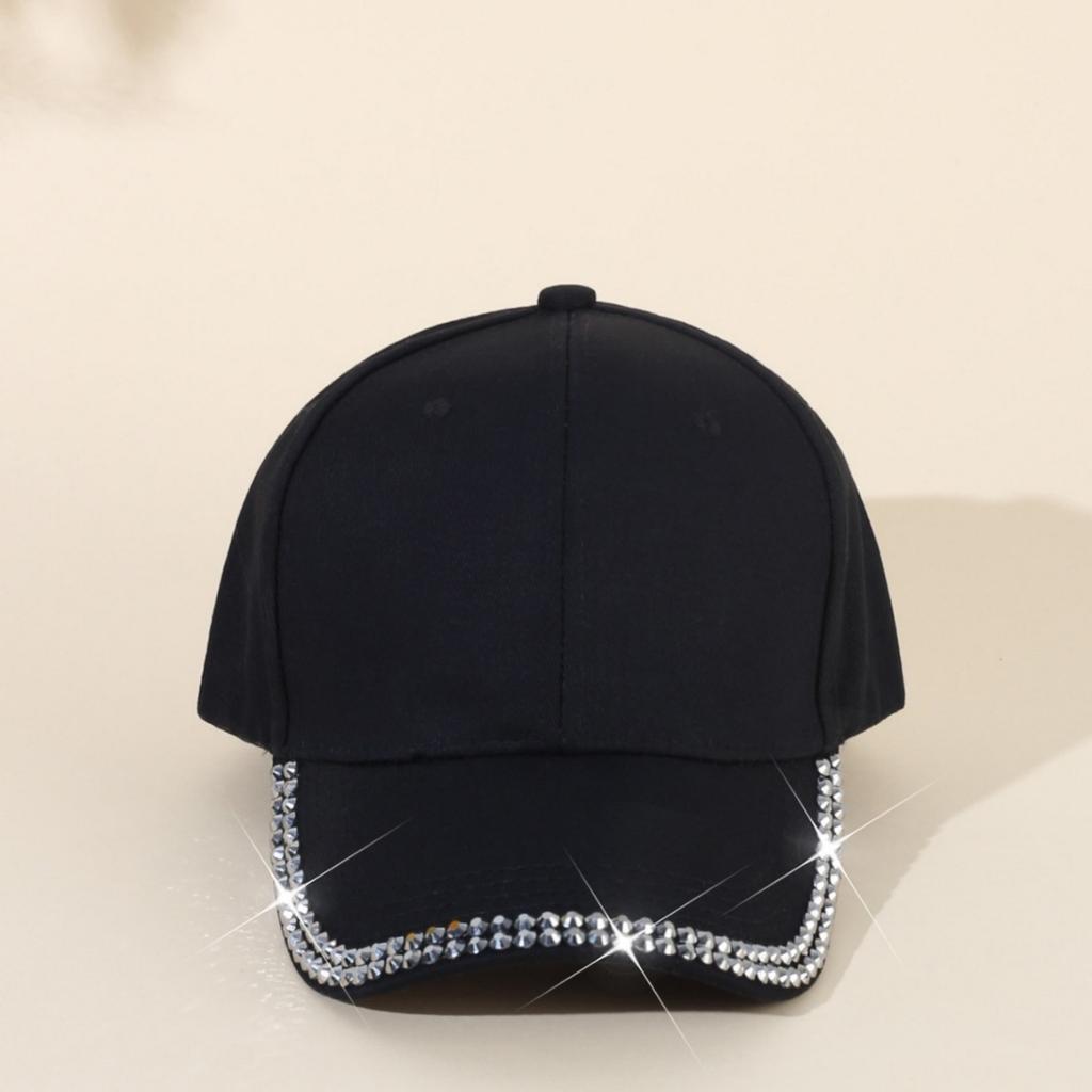 Kapelusz Damski Kapelusz z Kaczym Językiem Letnia Moda Wszechstronny Kapelusz Przeciwsłoneczny Edycja Koreańska Diamentowa Rozgwiazda Wiosenny Casualowy Modny Kapelusz Baseballowy