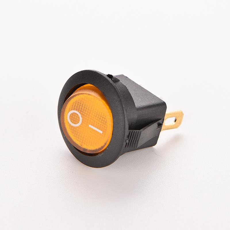 12V 16A Car Boat Rocker Switch ON/OFF SPST LED Lamp Dash Light Dot Round Rocker Spst Toggle 4 Colors