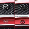 Car Front Grille Badge Trunk Emblem For 2014 15 16 17 18 19 Mazda 6 black Carbon steering wheel Rear Body Decal Accessories