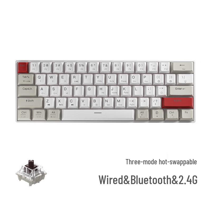 

Newmen GM610 Tri-Mode 61-Key Hot-Swappable Mechanical Gaming Keyboard