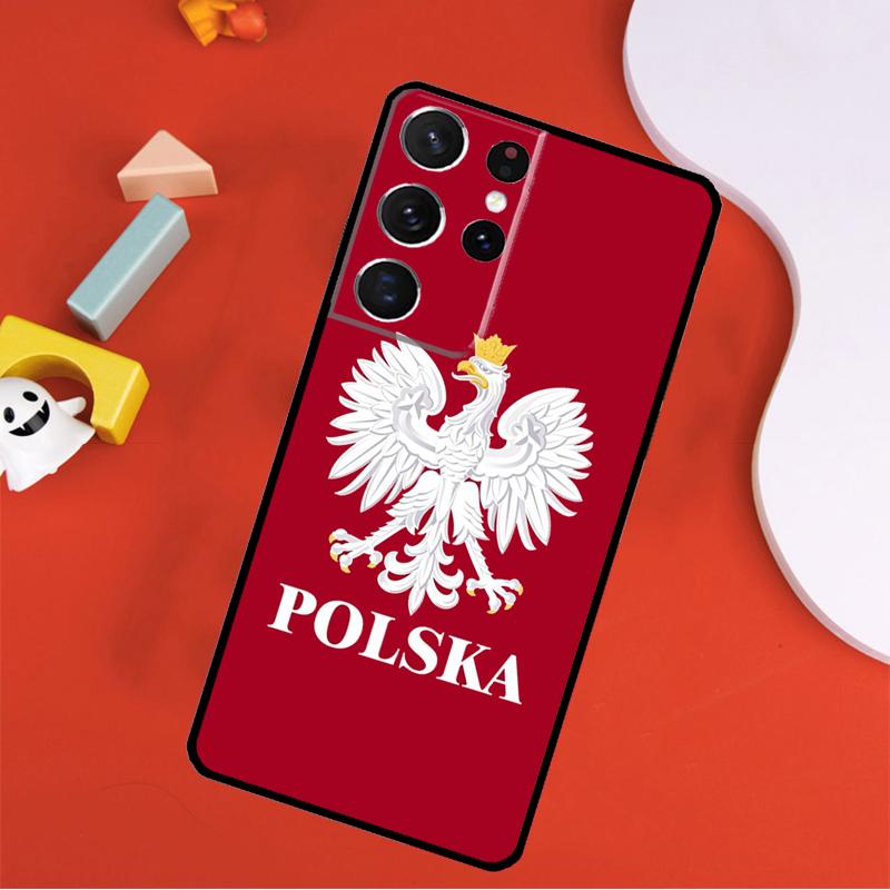 Polen Fahne Handyhülle Für Samsung Galaxy S24 Ultra S25 Ultra S9 S10 S20 S21 S22 S23 Plus S24 FE Hülle