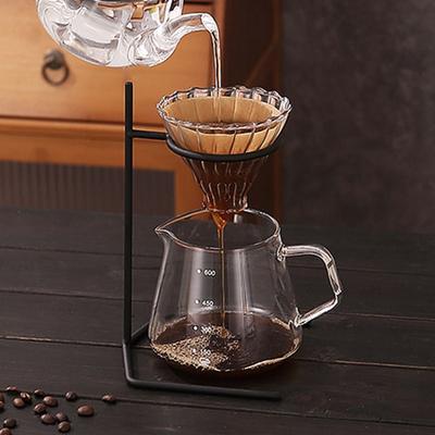 Black Coffee Filter Cup Holder Coffee Supplies Support Coffee Filter Paper Rack Cafe Iron Coffee Dripper Stand Home Office