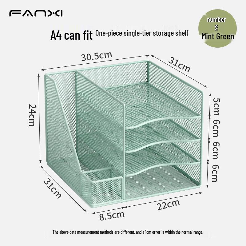 Metal Desktop File Organizer and Document Holder