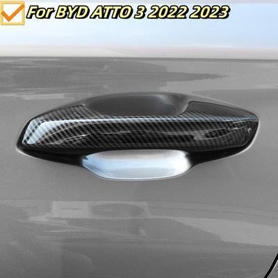 For BYD ATTO 3 2025 2025 2025 Atto3 Car  Door Handle Cover with Smart Key Hole Catch Cap Trim Molding Accessories ABS Chrome