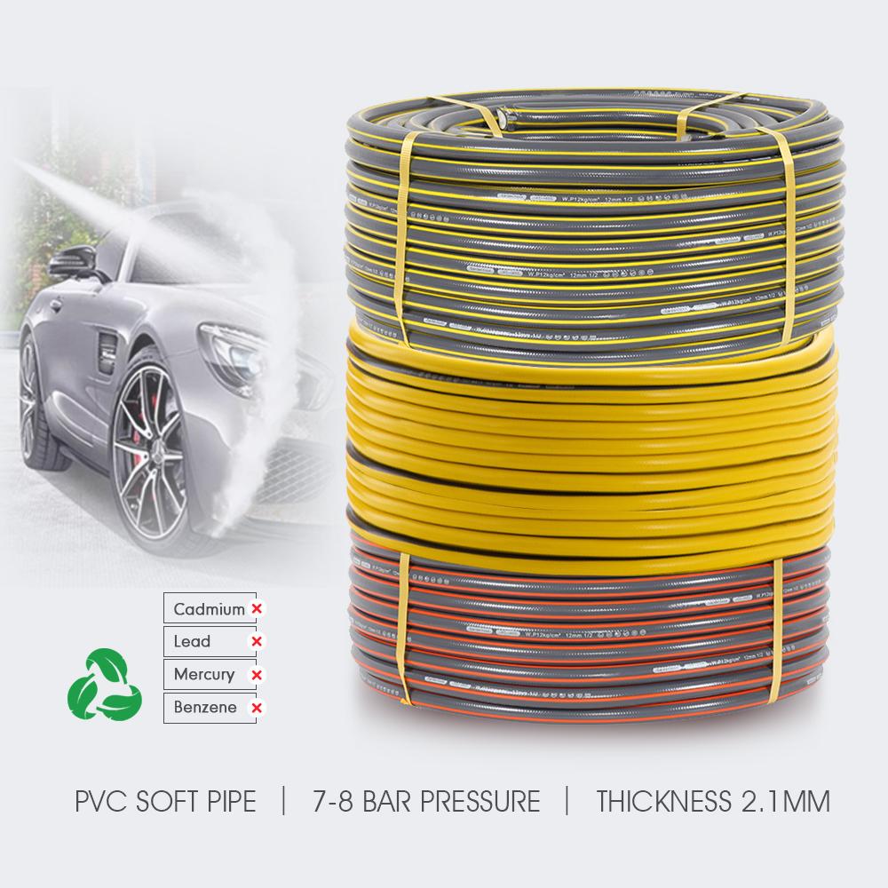 1/2" PVC Watering Hose Three-layer Glue Environmentally Friendly Heat Resistant Durable Garden Watering Flowers Home Car Wash