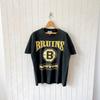 Vintage 90s Boston Bruins T-Shirt: Lee Sport NHL Black Tee, Size L