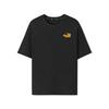 Fashionable Versatile Sports Short Sleeve T-Shirt Unisex Tops Carbon-Black L225U056-0018