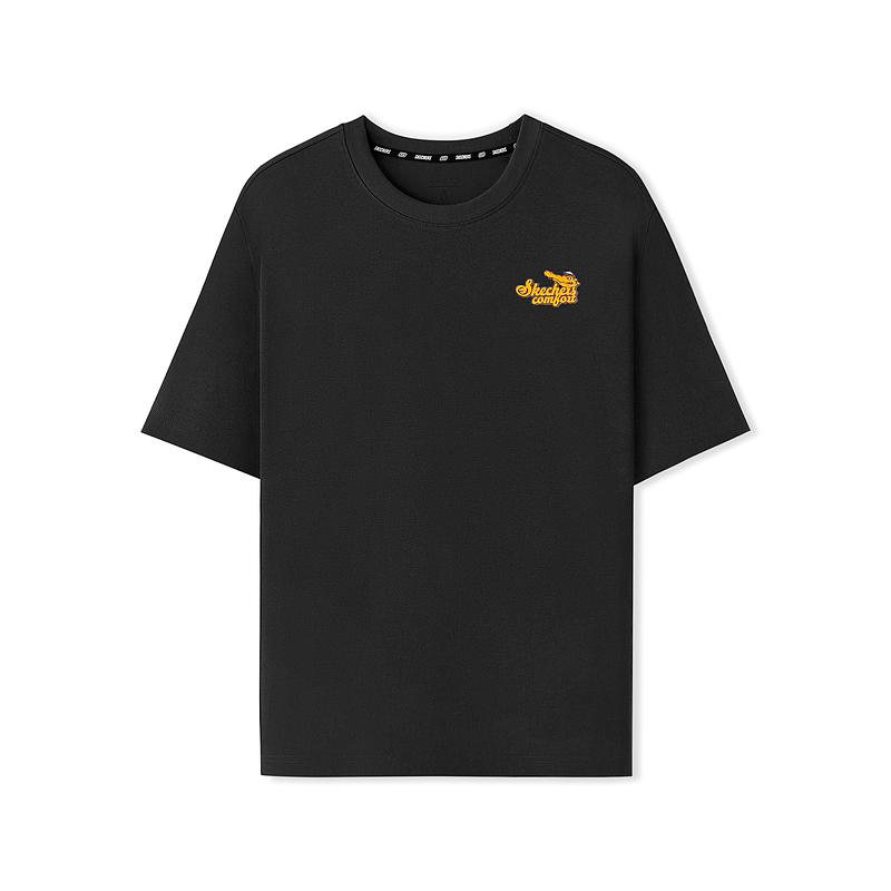 Skechers Fashionable Versatile Sports Short Sleeve T-Shirt Unisex Tops Carbon-Black L225U056-0018 M