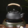 Traditional cast iron teapot, Household small particle iron tea kettle uncoated with tea strainer, Surrounding stove tea set